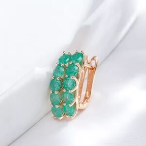 Rose Gold Paraiba Tourmaline Earrings